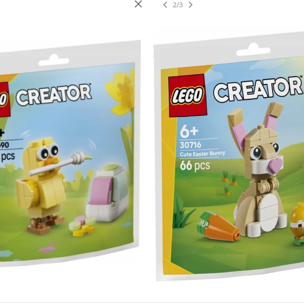 🐰LEGO Creator Bunny and Chick Toy Set 30716  and 30690 2 PACK